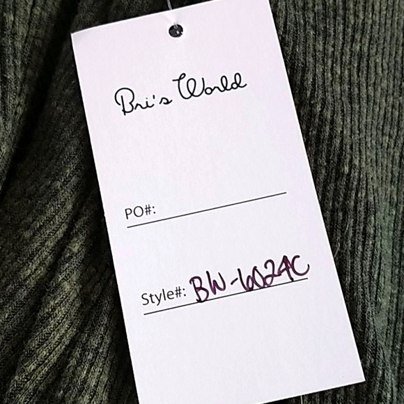 Bri's World, Olive Green Cardigan, NWT - Picture 5 of 7
